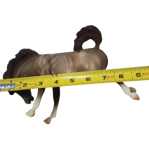 1998 Breyer Bucking Bronco Rearing Horse #730 Brown Matte Rose Dun Classic Rodeo - Picture 12 of 16